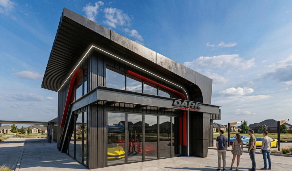 Dark Auto Spa — exterior rendering